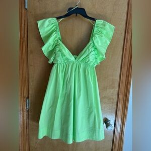 Day & Moon NWT lime green dress
